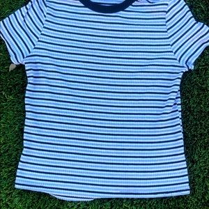 Black, grey, and white shirt